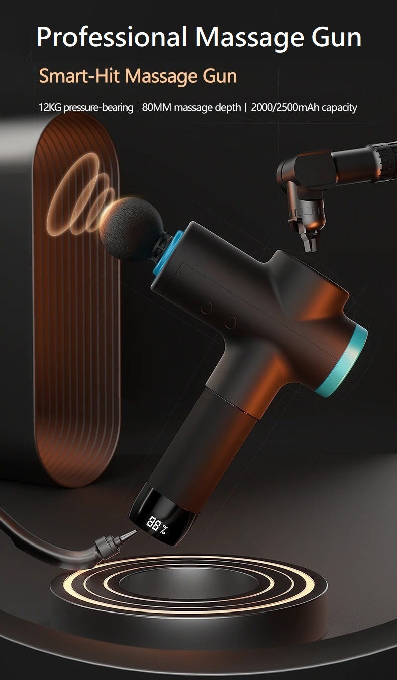 Professional Deep Relaxation Massage Gun LCD Display.