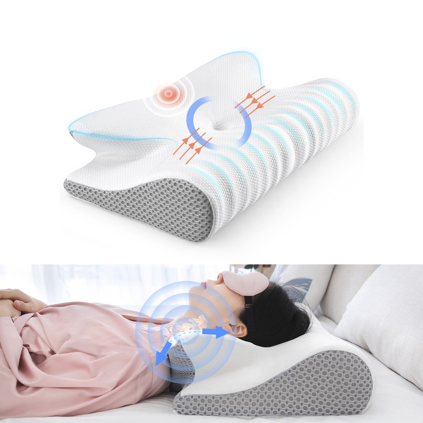 Memory Foam Cervical Pillow for Cervical Pillow Ergonomic.